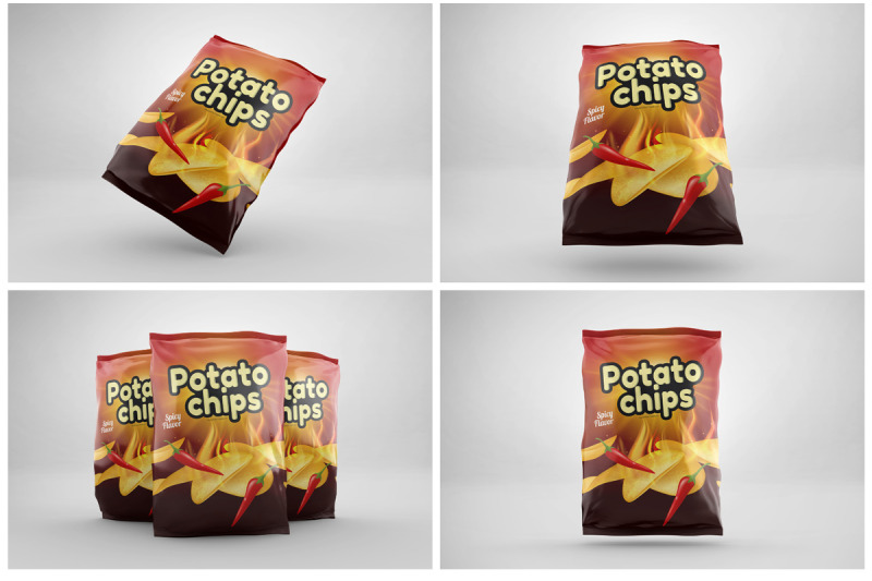 Download Snack Bag Mockup By Pixelica21 | TheHungryJPEG.com