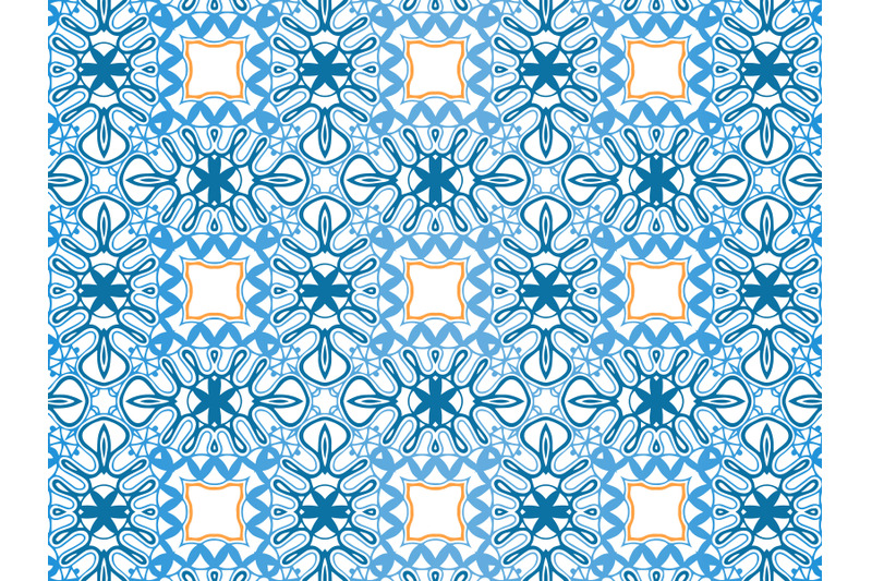 pattern-abstract-blue-orange-color