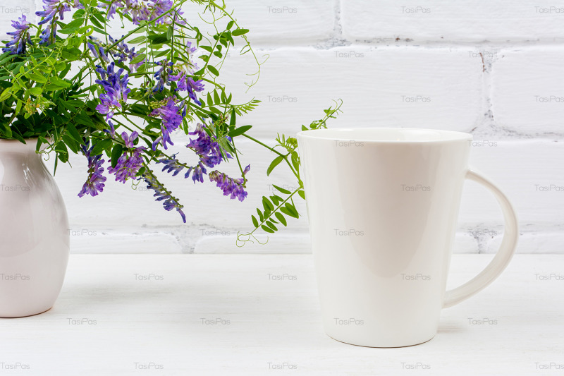 white-coffee-latte-mug-mockup-with-purple-bird-vetch