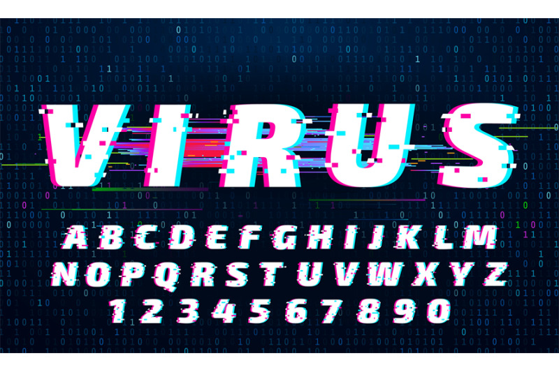 glitch-font-letters-and-numbers-with-digital-noise-distorted-alphabe