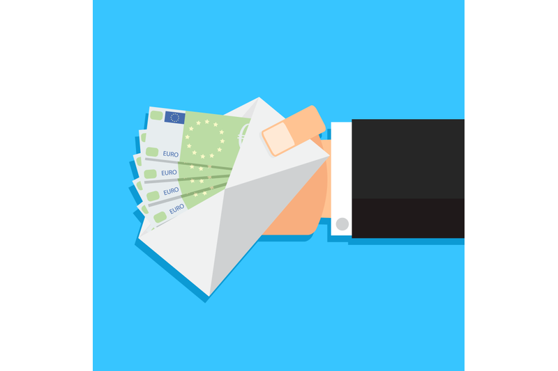 salary-bundle-euro-banknotes-in-envelope