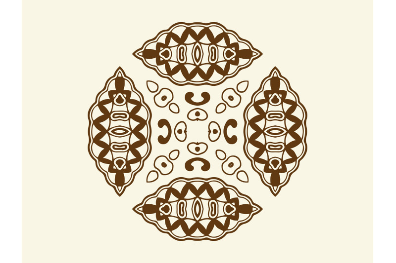 ornament-abstract-brown-color-design