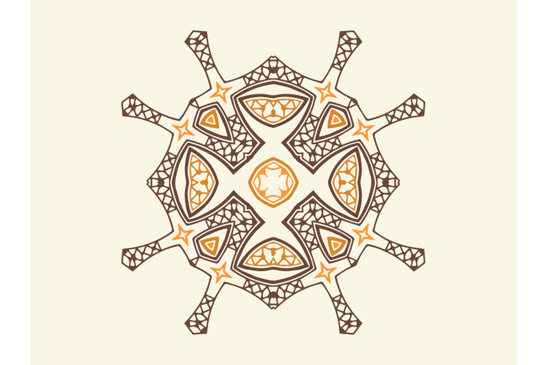 ornament-abstract-brown-color-design