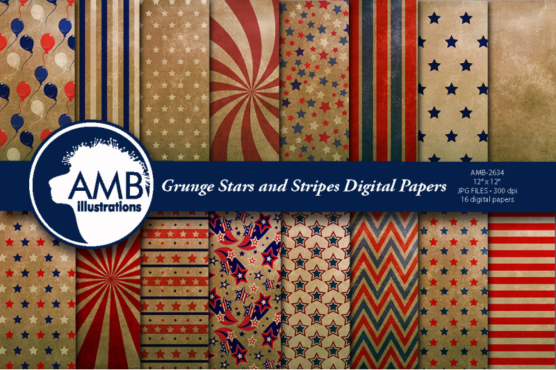 grunge-stars-and-stripes-papers-amb-2634