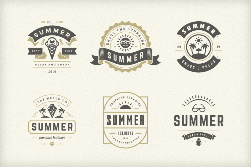 summer-holidays-emblems-amp-badges