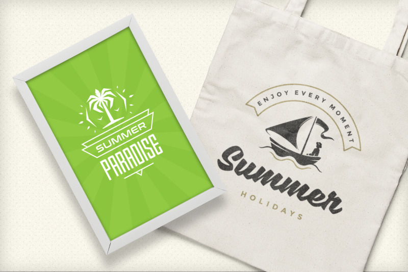 summer-holidays-emblems-amp-badges