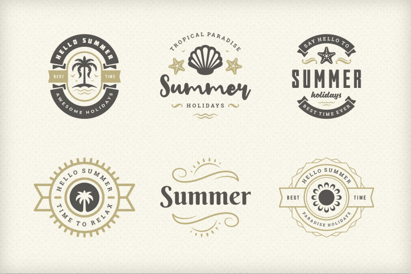 summer-holidays-emblems-amp-badges