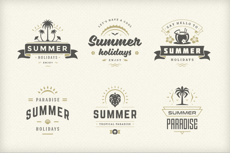 summer-holidays-emblems-amp-badges