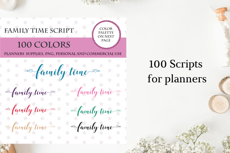 100-family-time-font-clipart-family-time-sticker-clipart