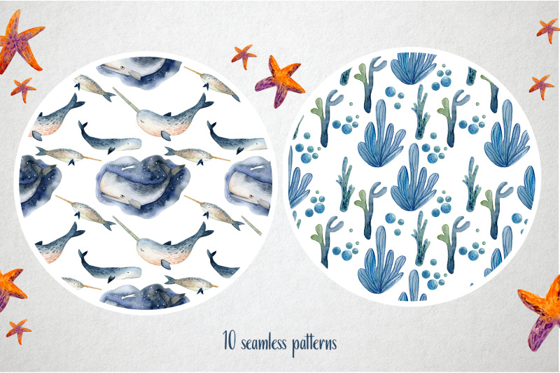watercolor-whales-amp-patterns