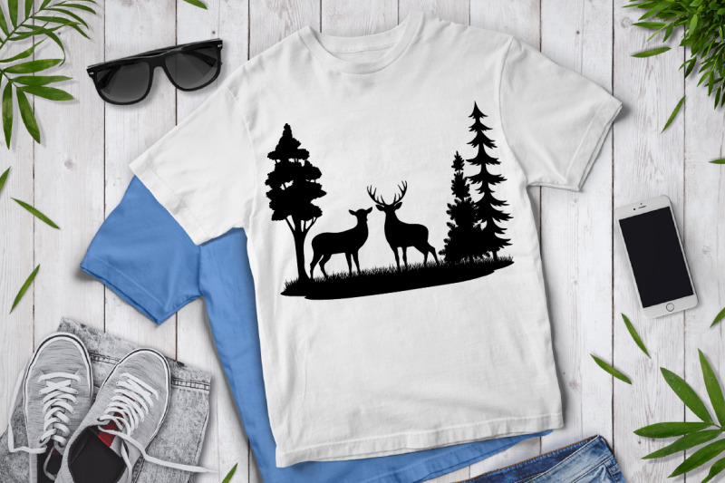 deers-bundle-svg-deer-svg-cut-files-forest-deer-clipart-landscape