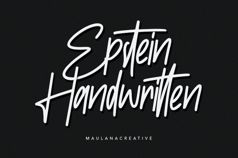 epstein-signature-handwritten-handmade-font
