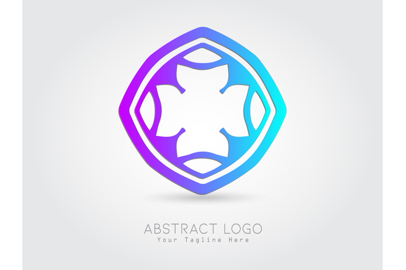 logo-abstract-gradation-purple-blue-color