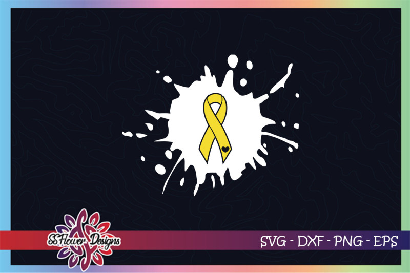 yellow-ribbon-svg-awareness-svg-splash-svg-ribbon-splash-svg