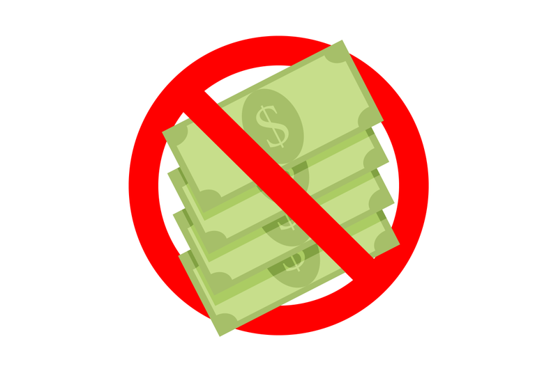 prohibition-cash-money-no-corruption-label-warning-forbidden-cash-do