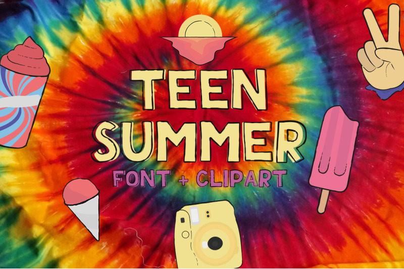 teen-summer-layered-font-clipart