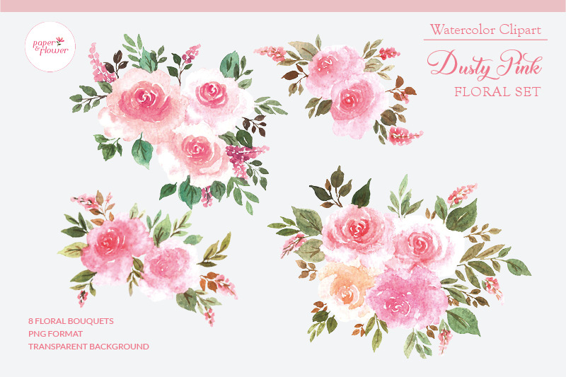 dusty-pink-floral-set