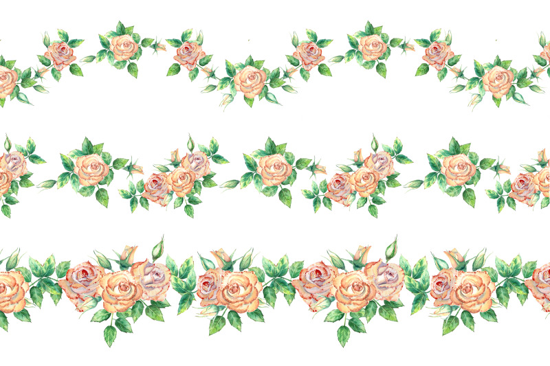 peach-rose-the-repetition-of-the-horizontal-border