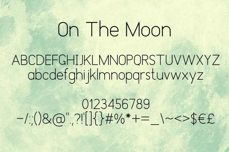 on-the-moon-display-font