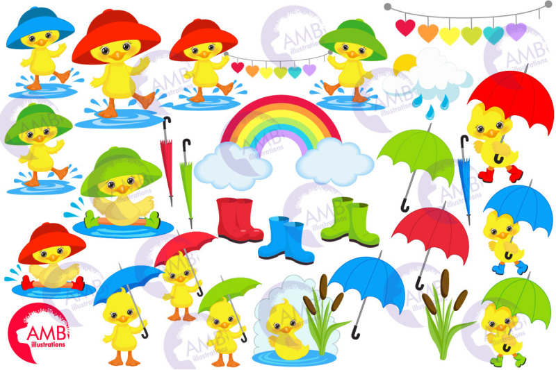 rainy-day-ducks-cliparts-amb-2735