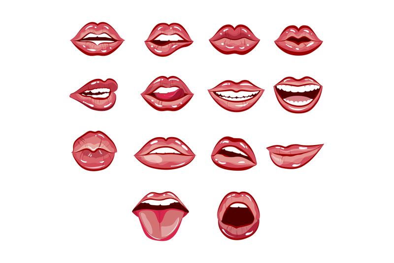 set-female-lips-collection-of-sexy-woman-mouth