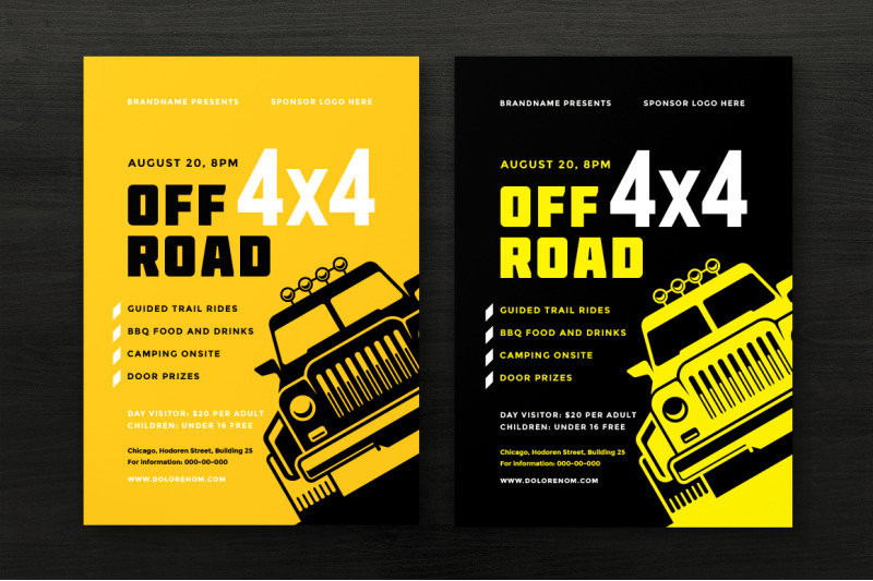 off-road-competition-flyer-template