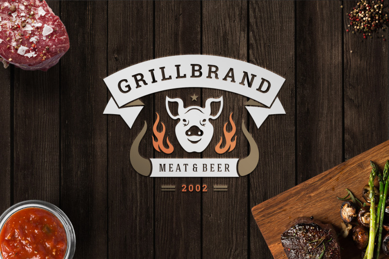 barbecue-grill-logo-template