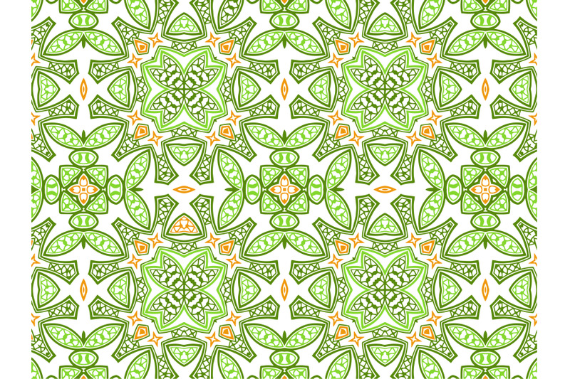 pattern-abstract-green-orange-color