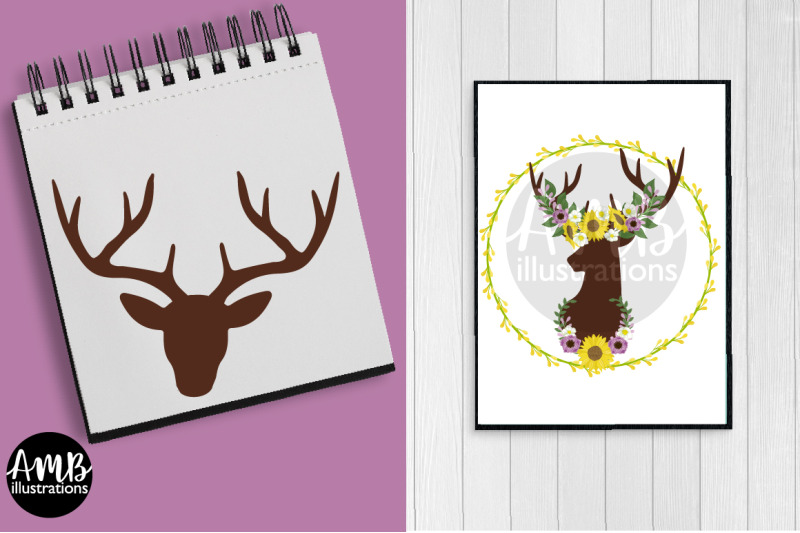 antler-sunflower-clipart-amb-2761