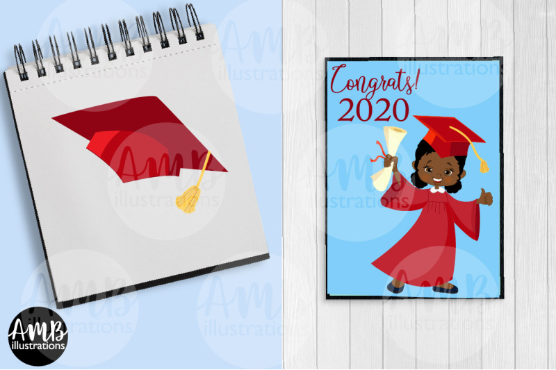 graduation-kids-in-red-gown-clipart-amb-2783