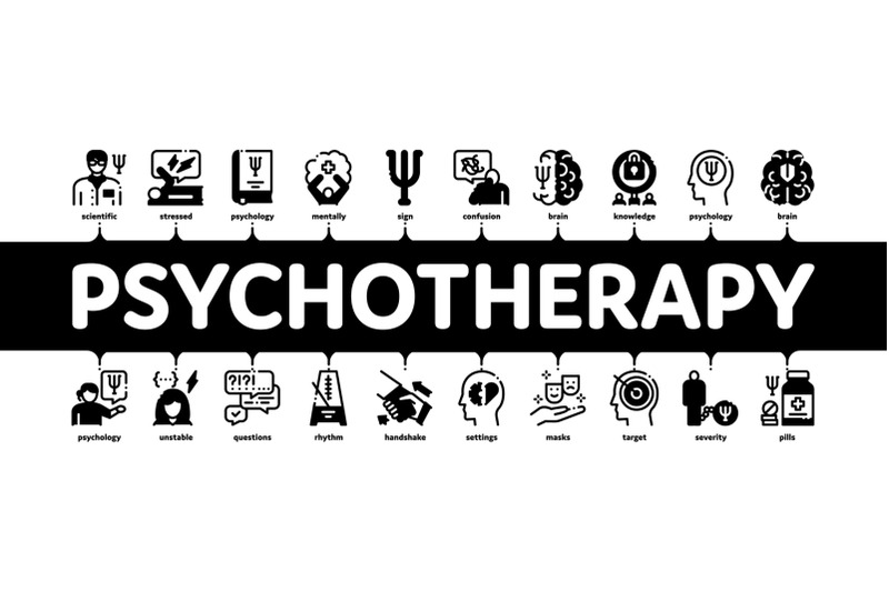 psychotherapy-help-minimal-infographic-banner-vector