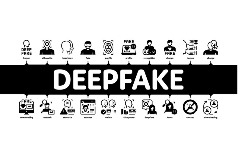 deepfake-face-fake-minimal-infographic-banner-vector