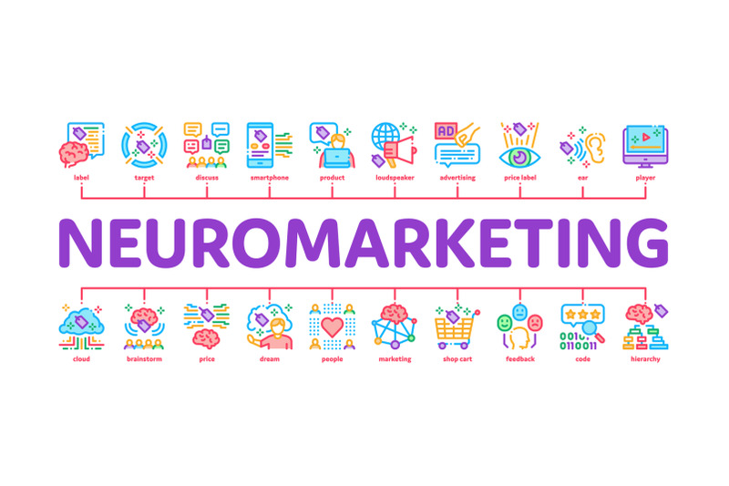 neuromarketing-business-strategy-minimal-infographic-banner-vector