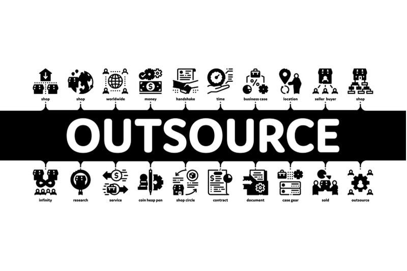 outsource-management-minimal-infographic-banner-vector