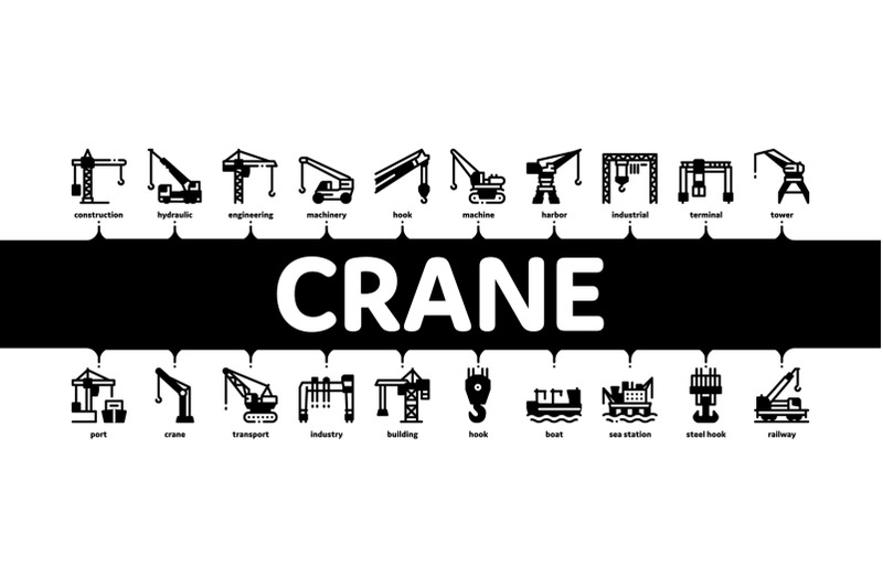 crane-building-machine-minimal-infographic-banner-vector