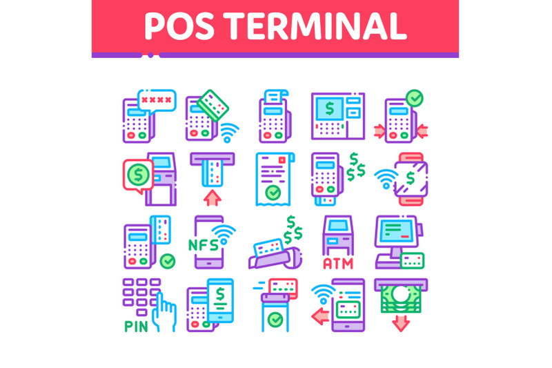 pos-terminal-device-collection-icons-set-vector