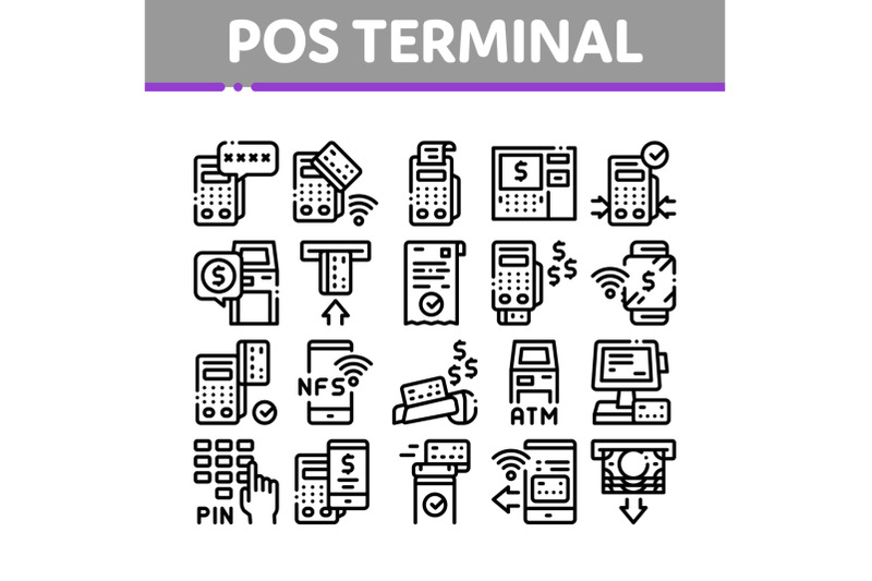 pos-terminal-device-collection-icons-set-vector