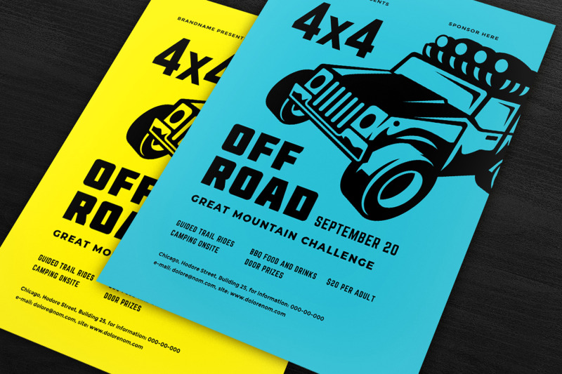 off-road-competition-flyer-template