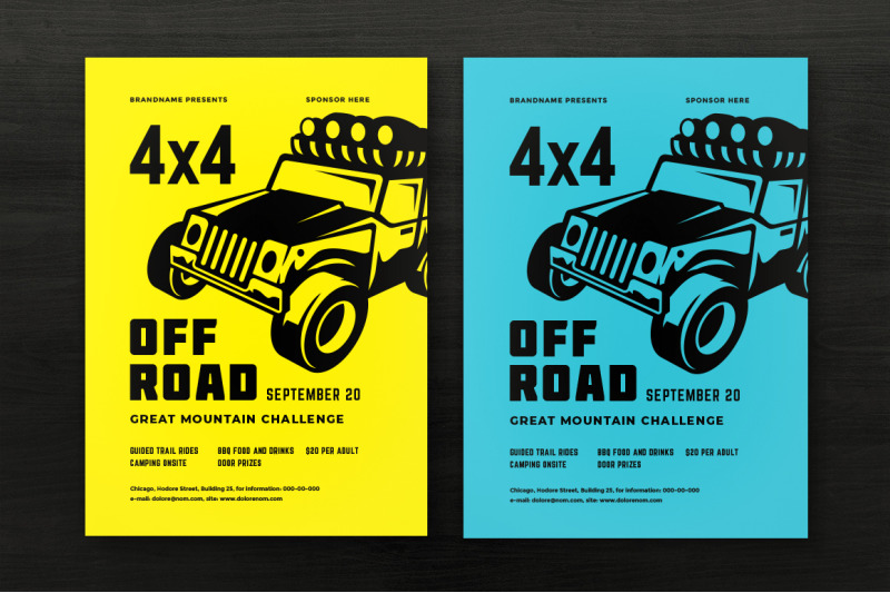 off-road-competition-flyer-template