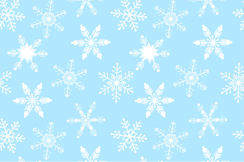set-snowflakes-vector-illustration
