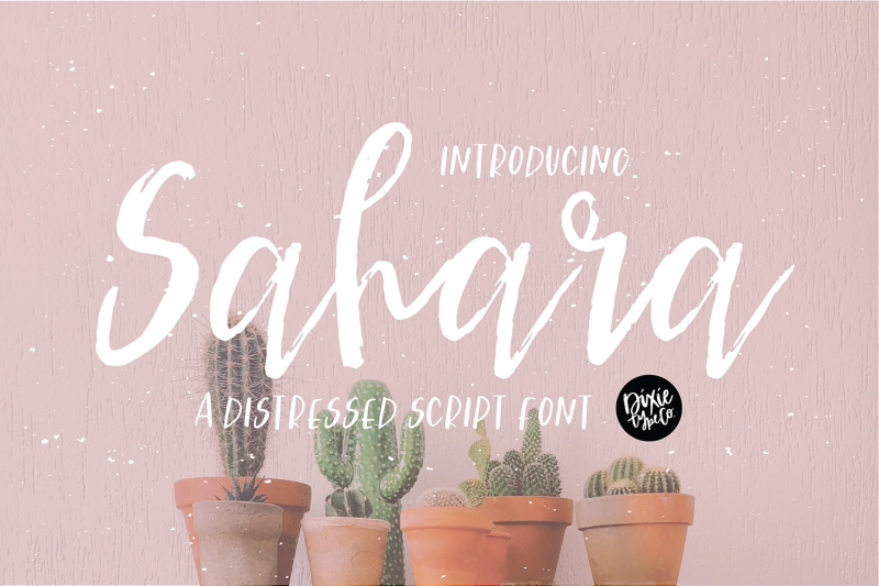 sahara-a-distressed-script-font