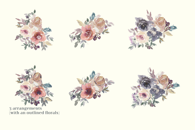 autumn-watercolor-floral-clipart-set
