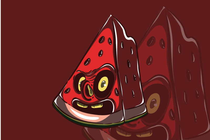 watermelon-monster-character