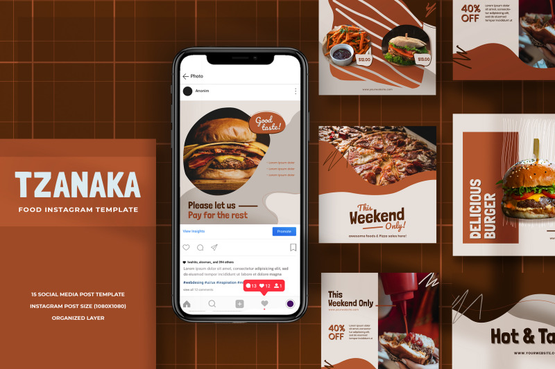 tzanaka-fast-food-instagram-post-template