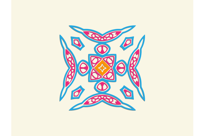ornament-abstract-blue-pink-orange-color