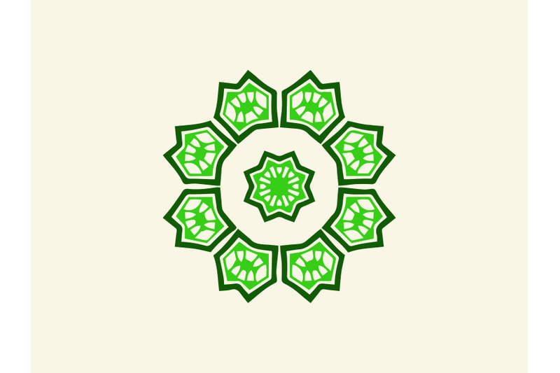 ornament-abstract-green-color-design