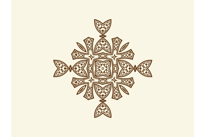 ornament-abstract-brown-color-design