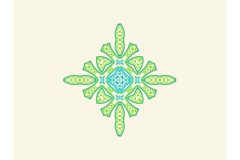 ornament-abstract-green-blue-color