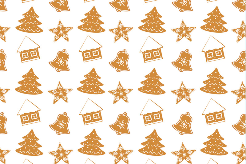 set-christmas-cookies-vector-illustration