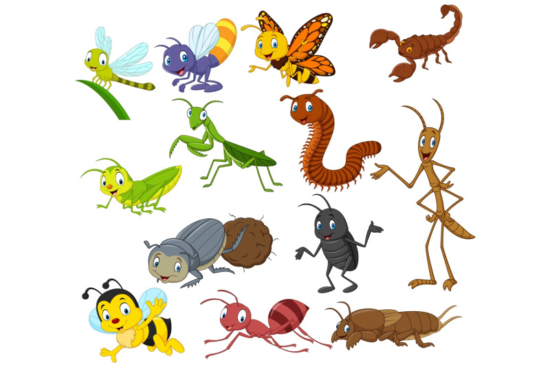 cartoon-insect-vector-set